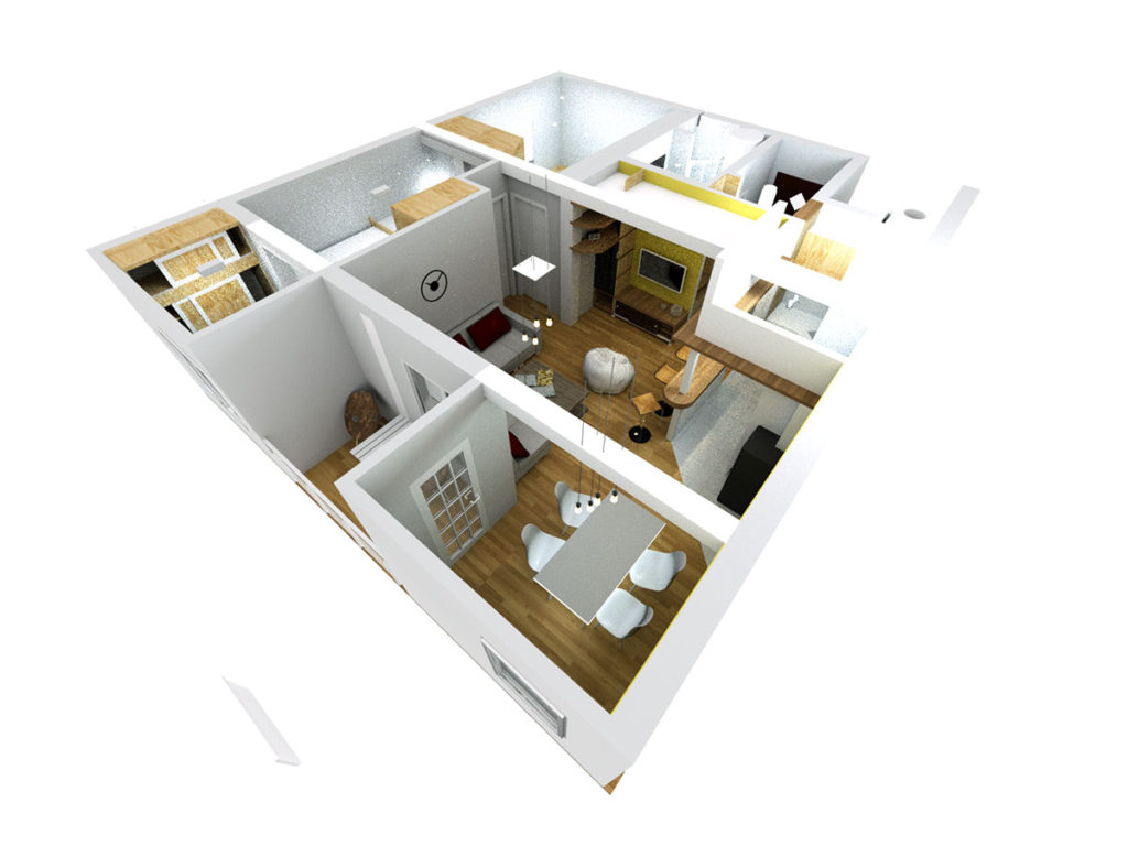 Enterijer stana u centru Srpca , iskoristite mali i nefunkcionalan prostor te ga pretvorite u nešto funkcionalno i ugodno za stanovanje